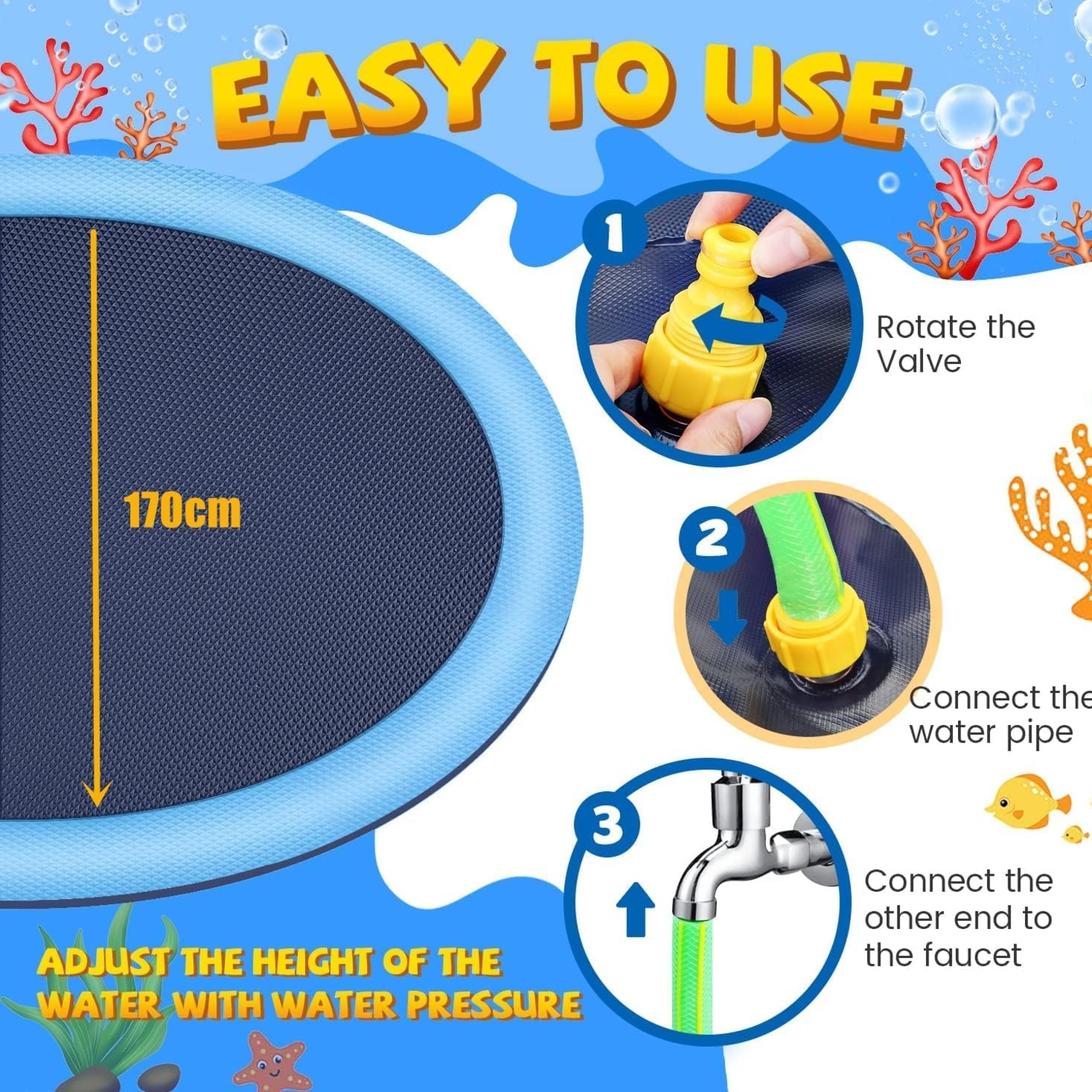 Inflatable Splash Pad Water Toy: image 2