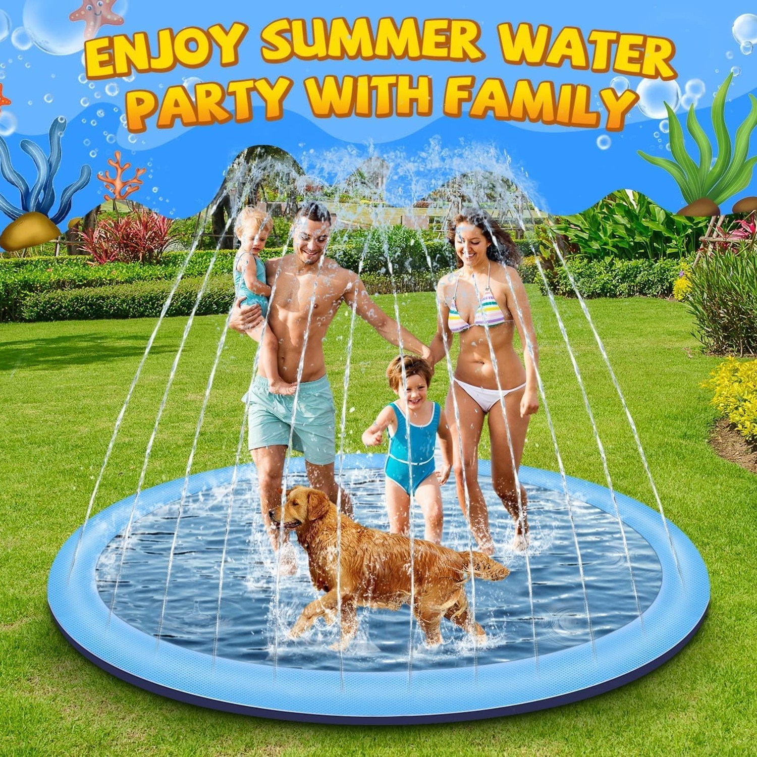 Inflatable Splash Pad Water Toy: image 4